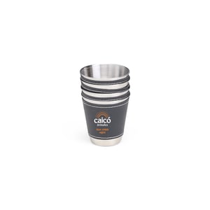 Kit Copo Inox 50ml com 4 Peças - Sofisticação para Seus Drinks - 08165