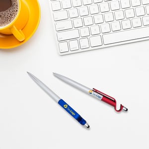 Caneta Plástica Touch com Suporte - Precisão e Conforto para Seus Dispositivos - 13499