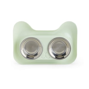 Tigela Dupla de Aço inoxidável para Pets - Praticidade e Estilo - 03150