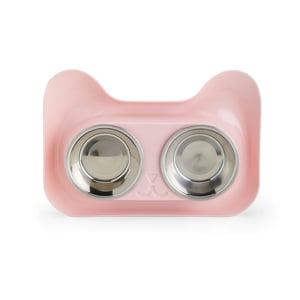 Tigela Dupla de Aço inoxidável para Pets - Praticidade e Estilo - 03150