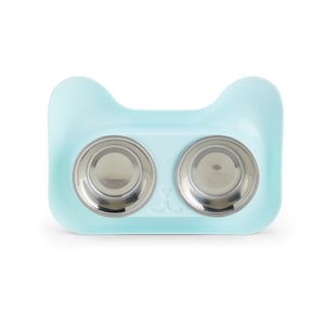 Tigela Dupla de Aço inoxidável para Pets - Praticidade e Estilo - 03150