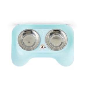 Tigela Dupla de Aço inoxidável para Pets - Praticidade e Estilo - 03150