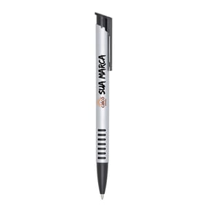Caneta Plástica Personalizada com Impressão Digital Colorida - Promova Sua Marca - 3017D