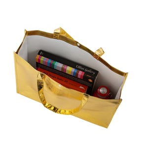 Bolsa Ecobag 40x50x14cm em TNT Metalizado - Praticidade e Estilo - 18537G