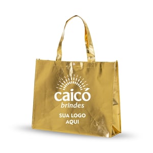Bolsa Ecobag 35x45x11cm em TNT Metalizado - Estilo e Praticidade - 18537P