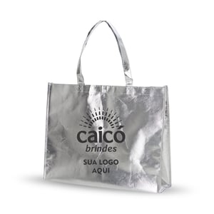 Bolsa Ecobag 35x45x11cm em TNT Metalizado - Estilo e Praticidade - 18537P