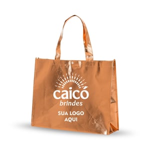 Bolsa Ecobag 35x45x11cm em TNT Metalizado - Estilo e Praticidade - 18537P