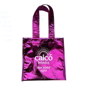 Bolsa Ecobag em TNT Metalizado Total - Elegância e Personalização - CBECO03