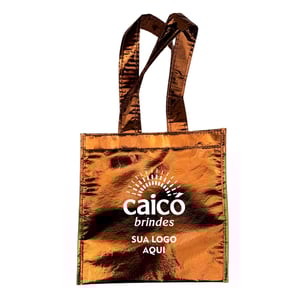 Bolsa Ecobag em TNT Metalizado Total - Elegância e Personalização - CBECO03