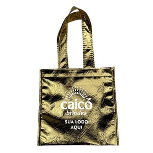 Bolsa Ecobag em TNT Metalizado Total - Elegância e Personalização - CBECO03