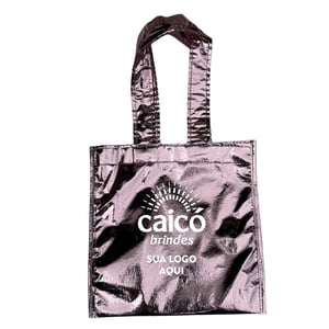 Bolsa Ecobag em TNT Metalizado Total - Elegância e Personalização - CBECO03