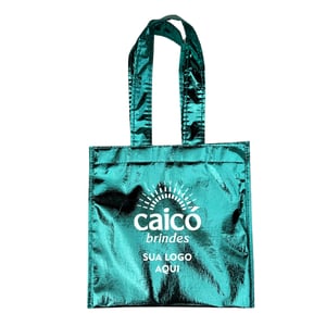 Bolsa Ecobag em TNT Metalizado Total - Elegância e Personalização - CBECO03