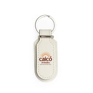 Chaveiro de Couro Sintético Personalizado - Sofisticação e Funcionalidade - 18760
