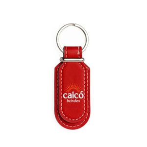 Chaveiro de Couro Sintético Personalizado - Sofisticação e Funcionalidade - 18760