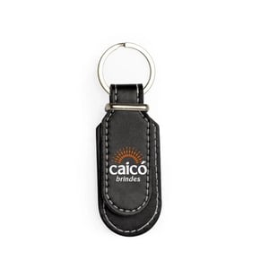 Chaveiro de Couro Sintético Personalizado - Sofisticação e Funcionalidade - 18760