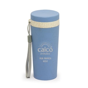 Copo 350ml em Fibra de Bambu com Alça - Brinde Ecológico e Reutilizável - 03006