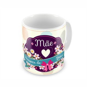 Caneca de Porcelana 325ML Personalizada - Impressão Colorida Exclusiva - CBCAN19