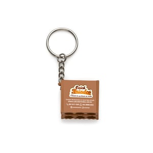 Chaveiro Tijolo Personalizado com Sua Logo Resinada - Exclusivo e Funcional - 12387