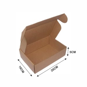 Caixa de Papelão Lisa Montável 20x16x5cm - Ideal para Envio - N50