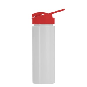 Squeeze Personalizada Frente 550 ml Branca com Tampa Colorida - Estilo e Praticidade - 14375