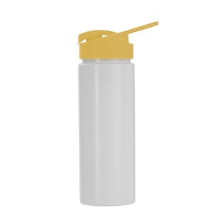 Squeeze Personalizada Frente 550 ml Branca com Tampa Colorida - Estilo e Praticidade - 14375
