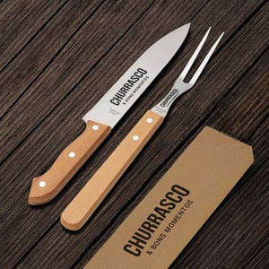 Kit Churrasco 2 Peças Personalizado - Qualidade e Estilo para seu Churrasco - 07443