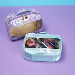 Necessaire Sintética Holográfica Impermeável Personalizada - Estilo e Praticidade - 18651