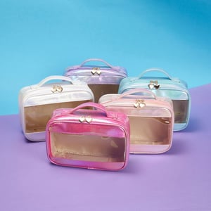 Necessaire Sintética Holográfica Impermeável Personalizada - Estilo e Praticidade - 18651