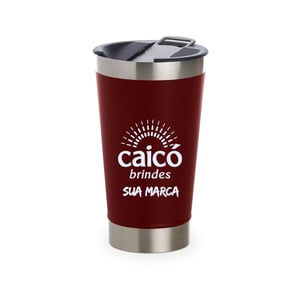 Copo Térmico 473ml com Abridor Personalizado - Praticidade e Estilo - 18645