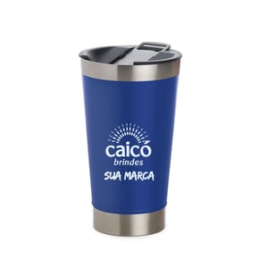 Copo Térmico 473ml com Abridor Personalizado - Praticidade e Estilo - 18645