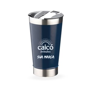 Copo Térmico 473ml com Abridor Personalizado - Praticidade e Estilo - 18645