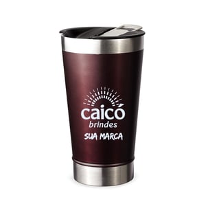 Copo Térmico 473ml com Abridor Personalizado - Praticidade e Estilo - 18645