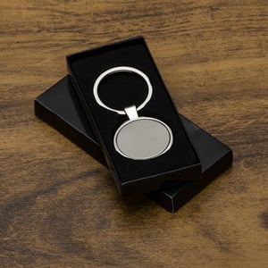 Chaveiro Metal Personalizado com Logo — Impressão a Laser — 01655