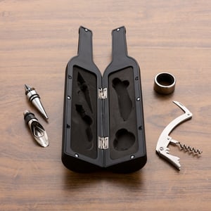 Kit Vinho Formato Garrafa 4 Peças — 12384