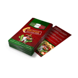 Panfletos, Pastas e Flyers Couchê 90g Personalizados — 3 Tamanhos — 2023040706