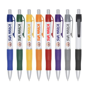 Caneta Plástica Personalizada com Impressão Digital Colorida — 03011C