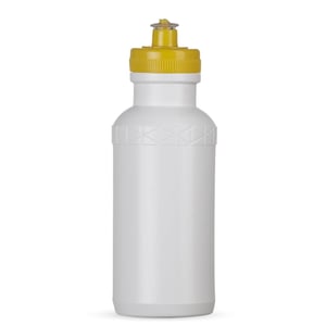 Squeeze Personalizada 500 ml Branca com Tampa Colorida — 07092-BCO
