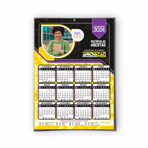 Calendário Folhinha Comercial Personalizado — Escolha o Tamanho - 12022601