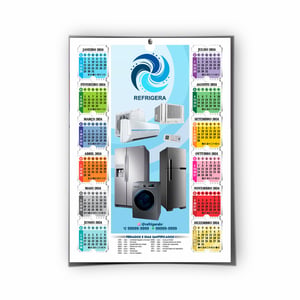 Calendário Folhinha Comercial Personalizado — Escolha o Tamanho - 12022601
