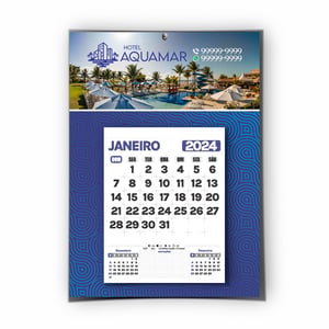 Calendário Personalizado de Parede com Folhas Destacáveis 20X28cm - 2023080801