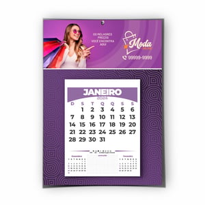Calendário Personalizado de Parede com Folhas Destacáveis 20X28cm - 2023080801