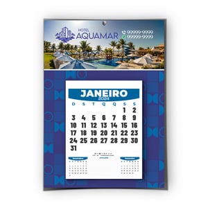 Calendário Personalizado de Parede com Folhas Destacáveis 20X28cm - 2023080801