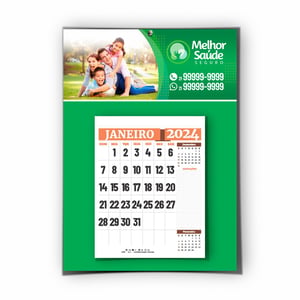 Calendário Personalizado de Parede com Folhas Destacáveis 20X28cm - 2023080801