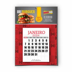 Calendário Personalizado de Parede com Folhas Destacáveis 20X28cm - 2023080801