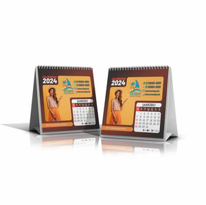 Calendário de Mesa Wire‑o Personalizado — 2023080802