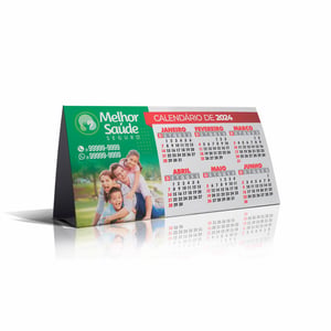 Calendário de Mesa Triangular Personalizado — 2023080803