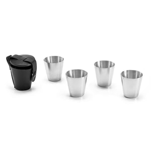 Conjunto de Copos Inox 25 ml Personalizados com Gravação a Laser — 94664