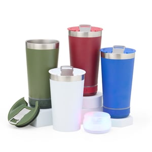 Copo Térmico 400 ml com Caixa de Som Bluetooth — 18749