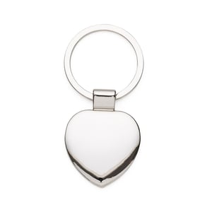 Chaveiro Metal Coração Personalizado com Gravação a Laser — 03194