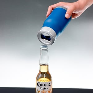 Copo Térmico 4 em 1 Inox 380ml com Abridor Embutido - Multiuso — 04014